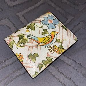 Tory Burch Bird pattern mini wallet